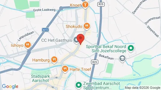 Apartments for rent i Aarschot - kort over placeringen