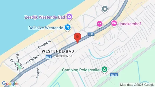 Apartments for rent i Middelkerke - kort over placeringen