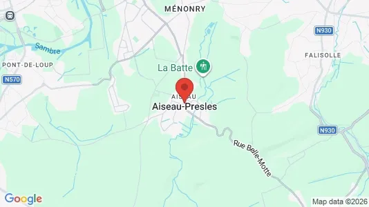 Houses for rent i Aiseau-Presles - kort over placeringen