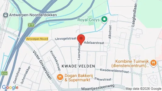 Apartments for rent i Antwerp Merksem - kort over placeringen
