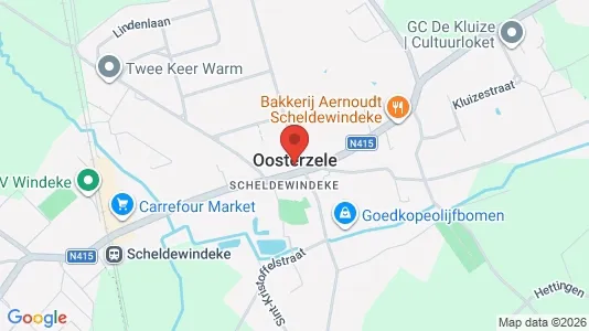 Apartments for rent i Oosterzele - kort over placeringen