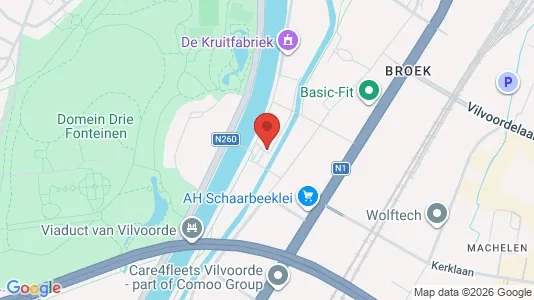 Apartments for rent i Vilvoorde - kort over placeringen