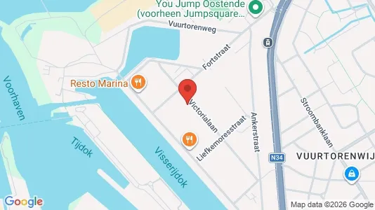 Apartments for rent i Oostende - kort over placeringen