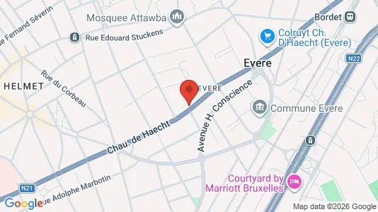Apartments for rent i Brussels Evere - kort over placeringen