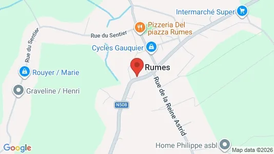 Apartments for rent i Rumes - kort over placeringen