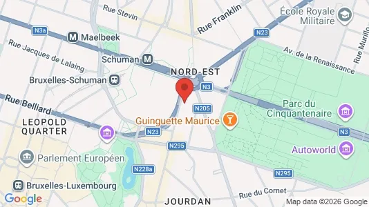 Apartments for rent i Brussels Etterbeek - kort over placeringen