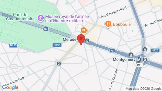 Apartments for rent i Brussels Etterbeek - kort over placeringen