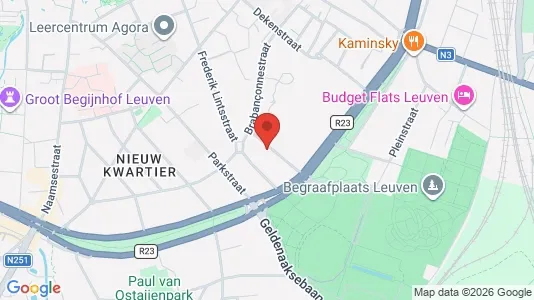 Apartments for rent i Leuven - kort over placeringen