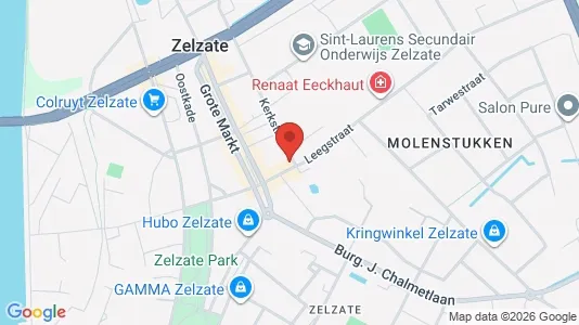 Apartments for rent i Zelzate - kort over placeringen