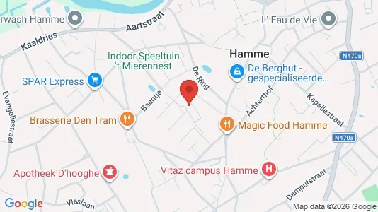 Apartments for rent i Hamme - kort over placeringen