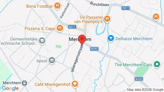 Apartments for rent i Merchtem - kort over placeringen