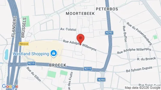 Apartments for rent i Brussels Anderlecht - kort over placeringen