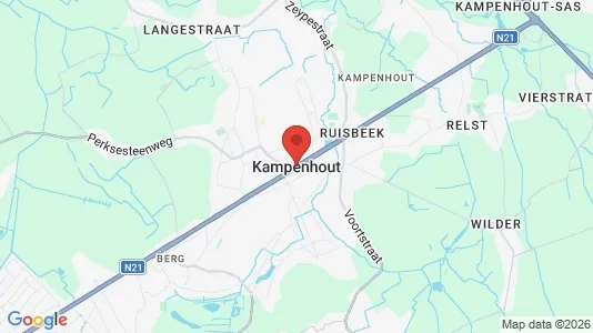Houses for rent i Kampenhout - kort over placeringen
