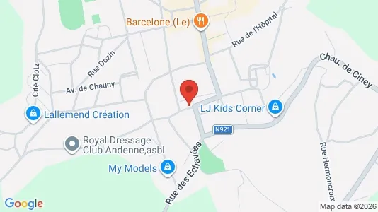 Apartments for rent i Andenne - kort over placeringen