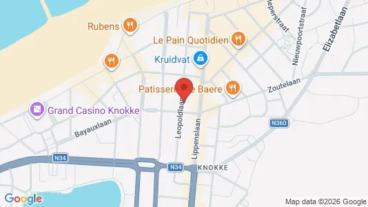 Apartments for rent i Knokke-Heist - kort over placeringen