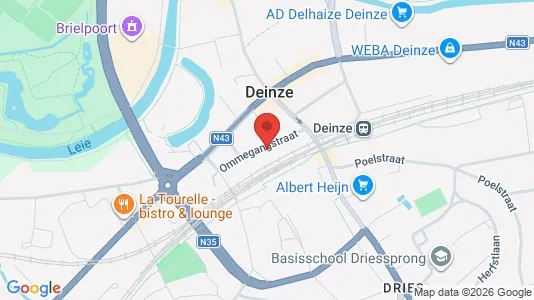 Apartments for rent i Deinze - kort over placeringen
