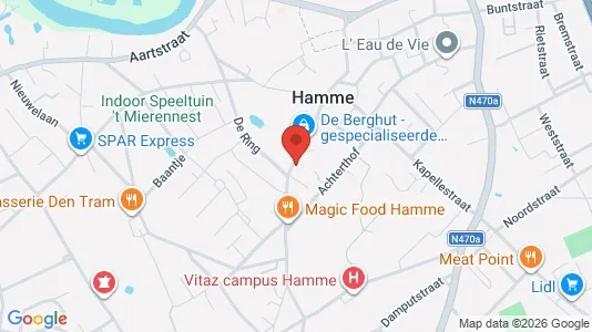 Apartments for rent i Hamme - kort over placeringen