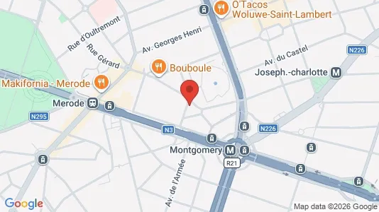 Apartments for rent i Brussels Etterbeek - kort over placeringen