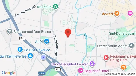 Apartments for rent i Leuven - kort over placeringen