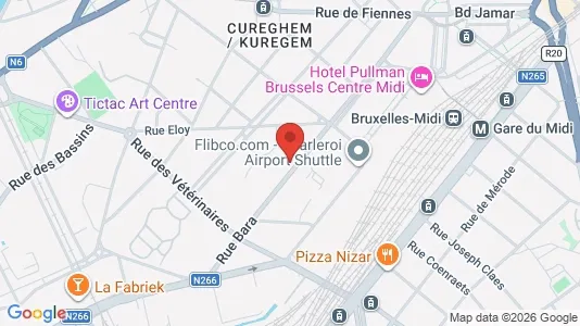Apartments for rent i Brussels Anderlecht - kort over placeringen
