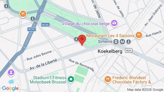 Apartments for rent i Brussels Koekelberg - kort over placeringen