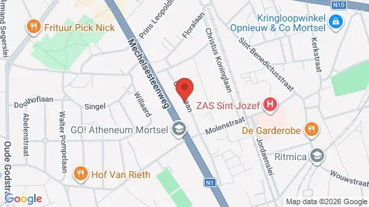 Apartments for rent i Mortsel - kort over placeringen