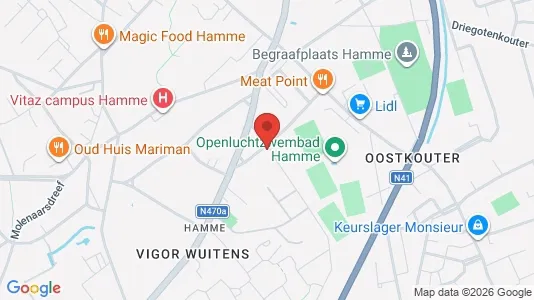 Apartments for rent i Hamme - kort over placeringen