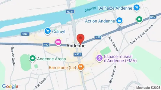 Apartments for rent i Andenne - kort over placeringen