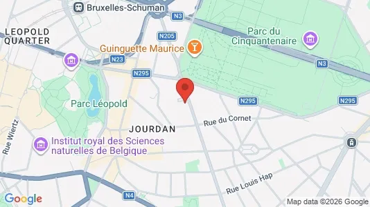 Apartments for rent i Brussels Etterbeek - kort over placeringen