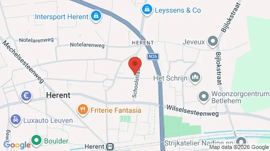 Apartments for rent i Herent - kort over placeringen