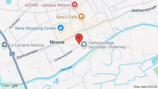 Apartments for rent i Ninove - kort over placeringen