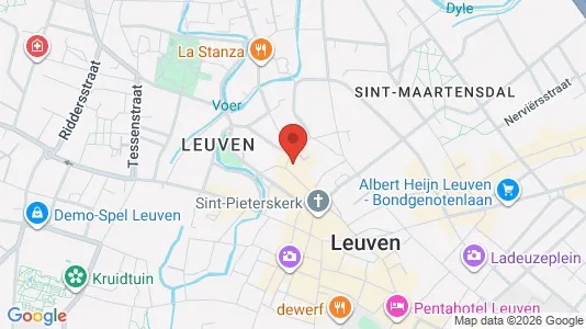 Apartments for rent i Leuven - kort over placeringen