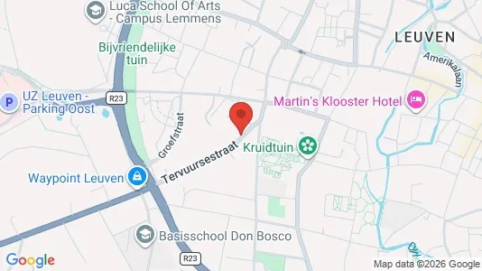 Apartments for rent i Leuven - kort over placeringen