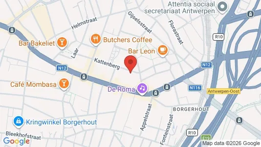 Apartments for rent i Antwerp Borgerhout - kort over placeringen