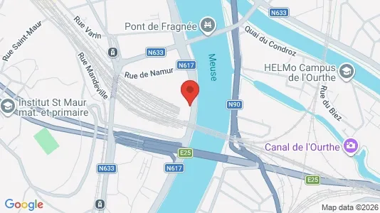 Apartments for rent i Luik - kort over placeringen