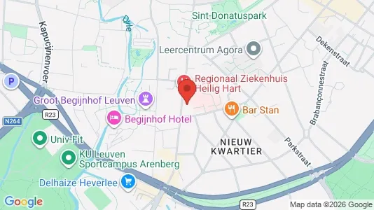 Apartments for rent i Leuven - kort over placeringen