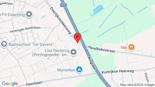 Apartments for rent i Harelbeke - kort over placeringen