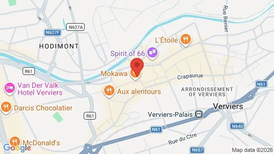 Apartments for rent i Verviers - kort over placeringen