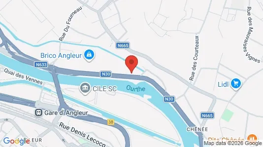 Apartments for rent i Luik - kort over placeringen