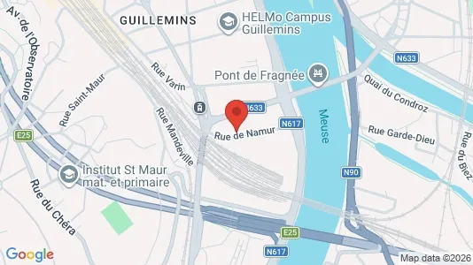 Apartments for rent i Luik - kort over placeringen