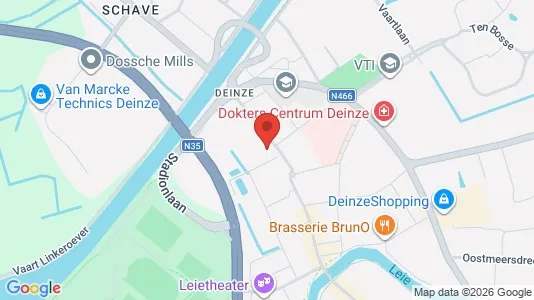 Apartments for rent i Deinze - kort over placeringen