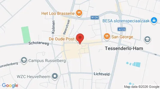 Apartments for rent i Tessenderlo - kort over placeringen