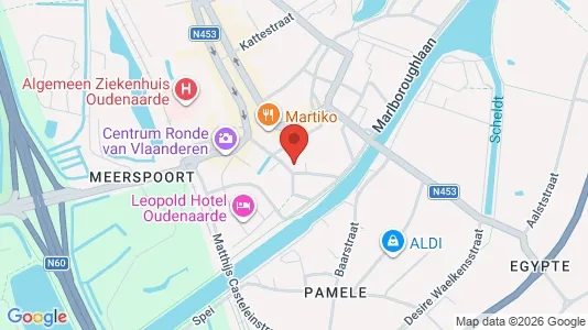 Apartments for rent i Oudenaarde - kort over placeringen