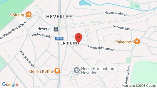 Apartments for rent i Leuven - kort over placeringen