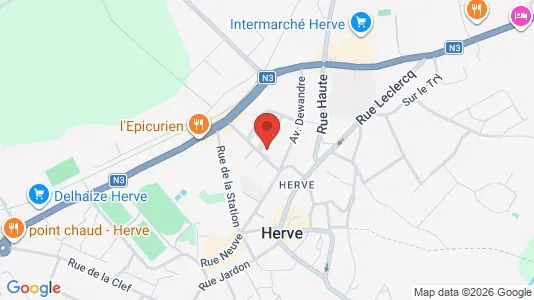 Apartments for rent i Herve - kort over placeringen