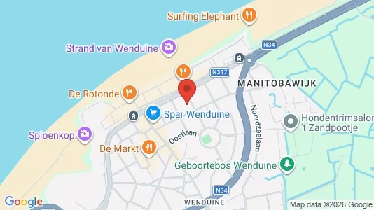 Apartments for rent i De Haan - kort over placeringen