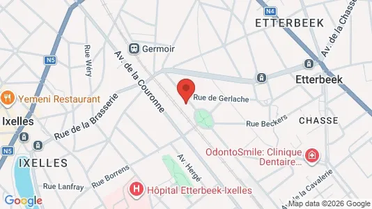 Apartments for rent i Brussels Etterbeek - kort over placeringen