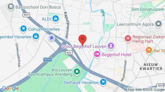 Apartments for rent i Leuven - kort over placeringen