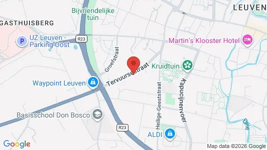 Apartments for rent i Leuven - kort over placeringen