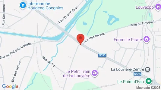 Apartments for rent i La Louvière - kort over placeringen